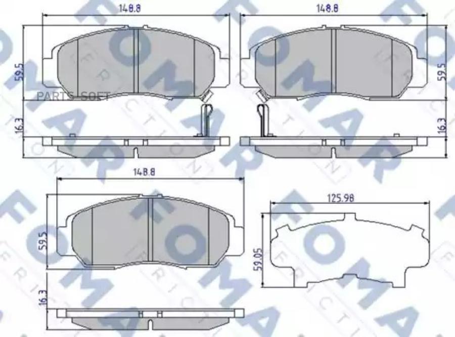 Автозапчасть FOMAR-FRICTION FO910881
