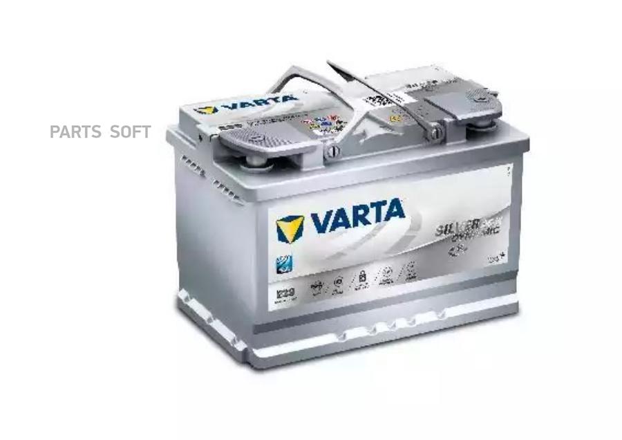 Аккумулятор VARTA Silver AGM 70 А/ч 570901 ОБР E39 278x175x190 EN760 VARTA 570901076D852