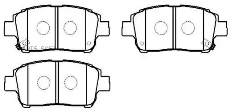 Колодки торм HSB HP5019