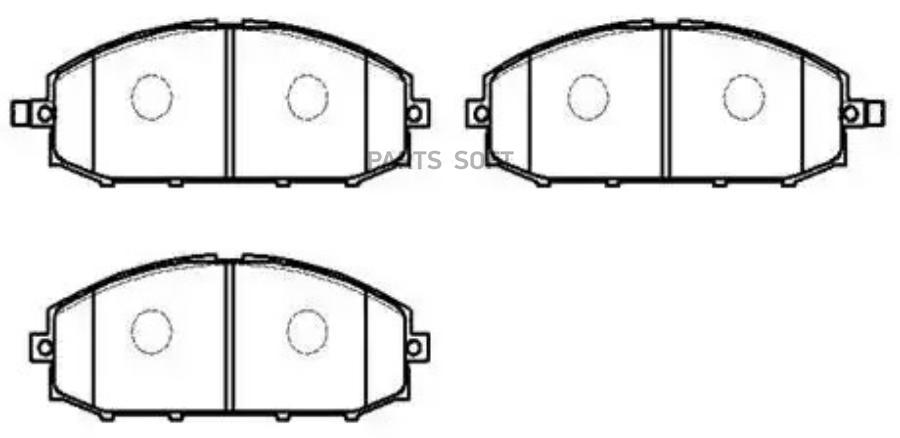 Колодки Тормпер Nissan Patrol Gr V (Y61) 42 0300-0802 HSB арт H HSB HP9066