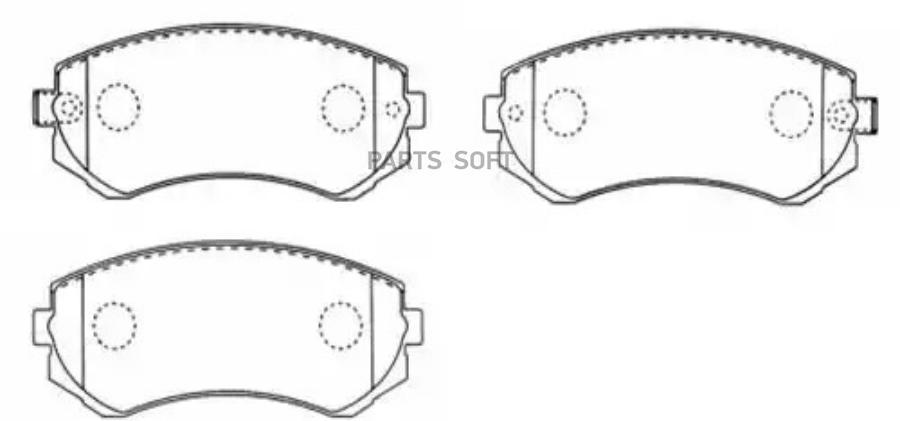 Комплект тормозных колодок HSB HP8315