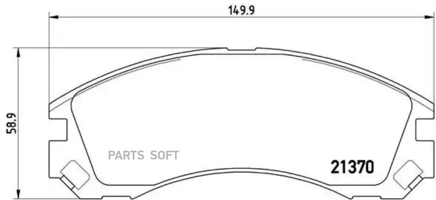 Колодки тормпер BREMBO P61089