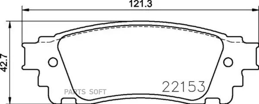 Колодки тормзад BREMBO P83166