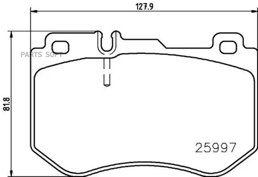 Колодки тормпер BREMBO P50123