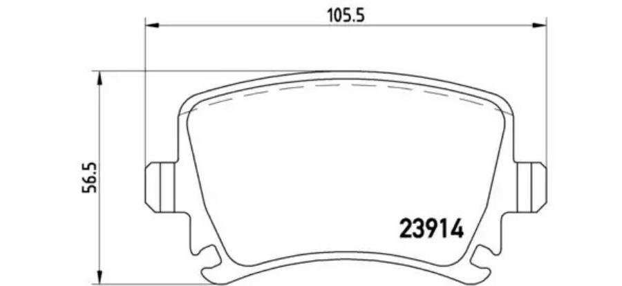 Комплект экономичных тормозных колодок BREMBO 07B31522