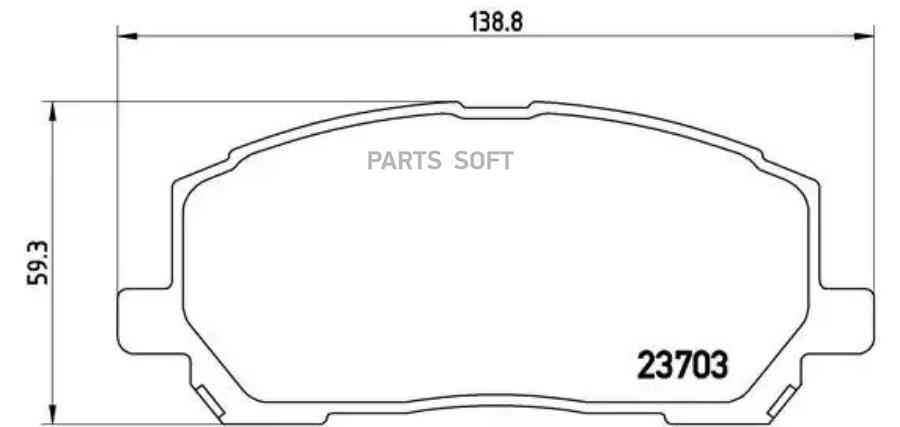 КОЛОДКИ ТОРМОЗНЫЕ BREMBO P83078