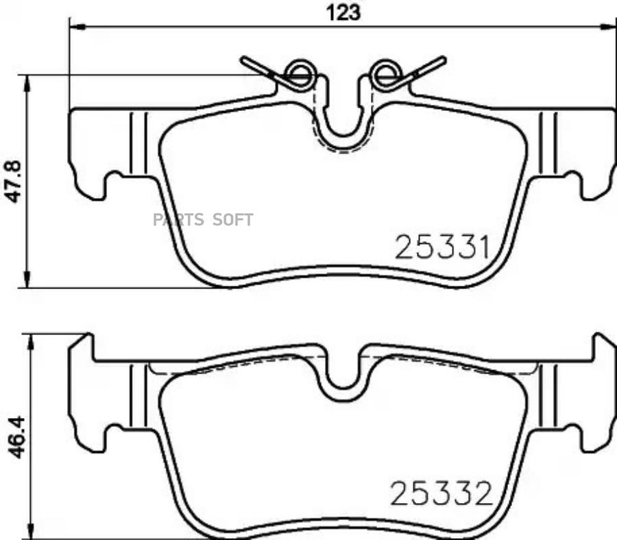 Комплект Тормозных Колодок Brembo арт P06094 BREMBO P06094