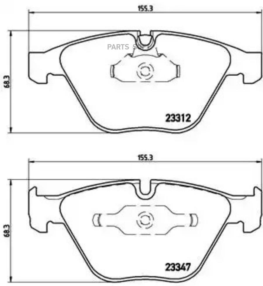 Колодки тормпер BREMBO P06046