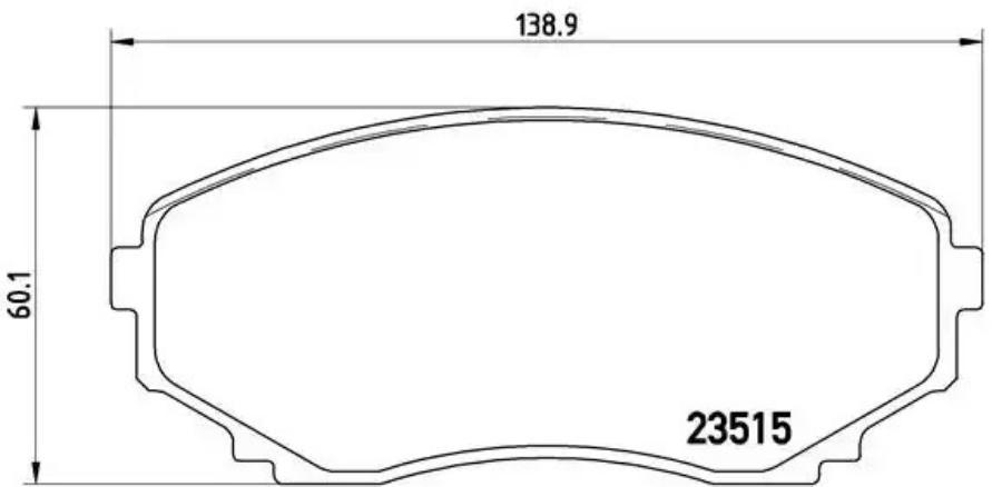 Комплект тормозных колодок дисковый тормоз BREMBO P49028