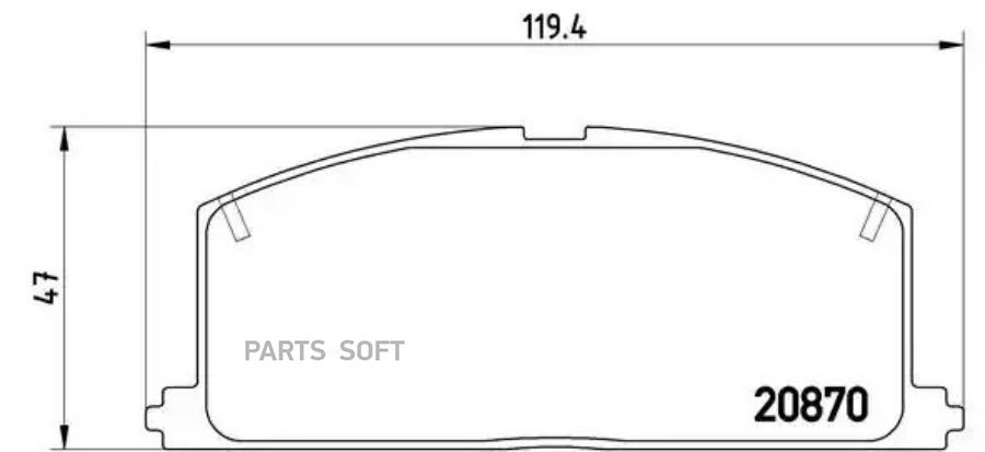 Колодки тормпер BREMBO P83011