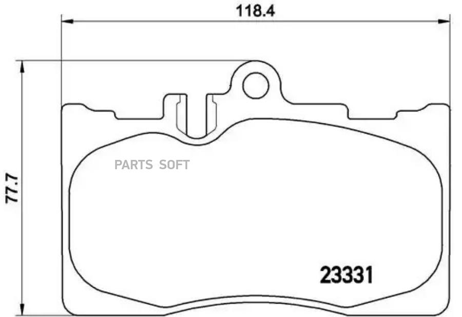 Комплект дисковых тормозных колодок BREMBO P83058