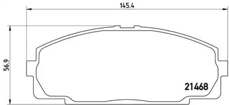 Комплект дисковых тормозных колодок BREMBO P83092