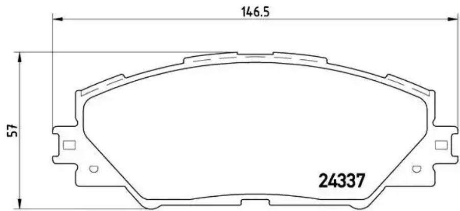 Колодки тормпер BREMBO P83071