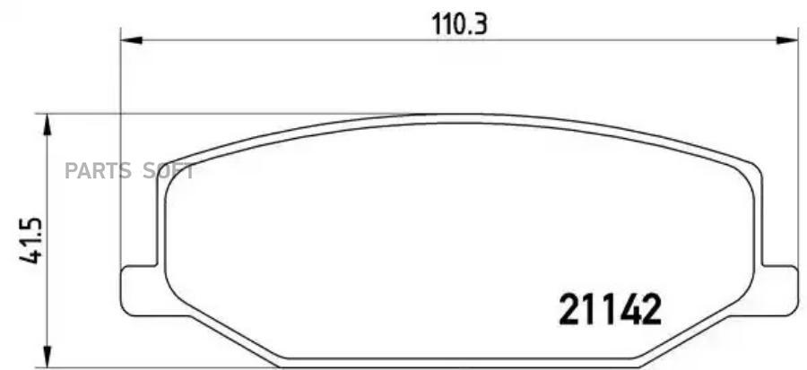 Комплект тормозных колодок дисковый тормоз BREMBO P79001