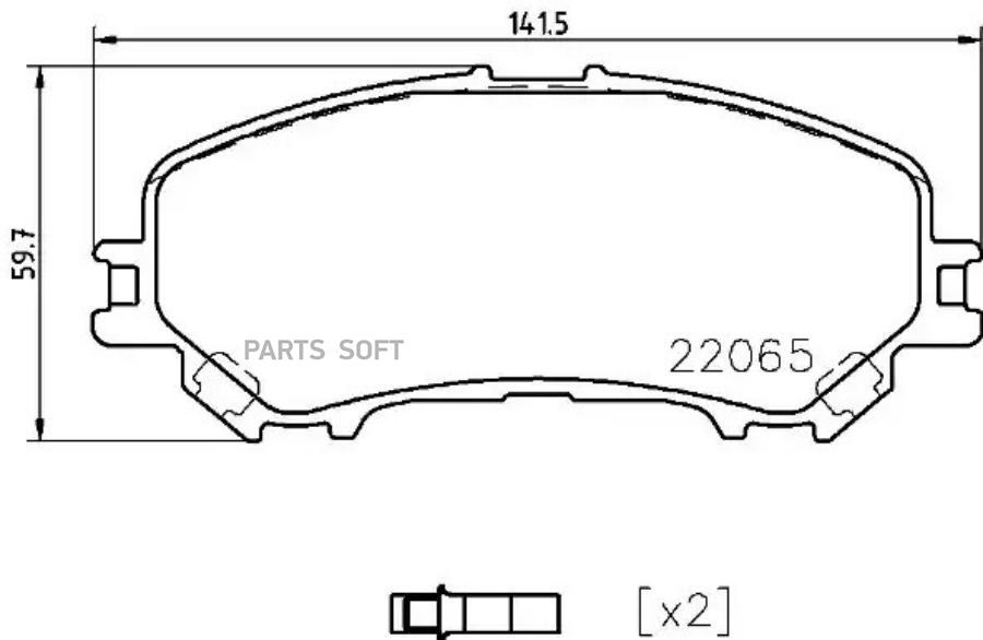 Колодки тормпер BREMBO P56099