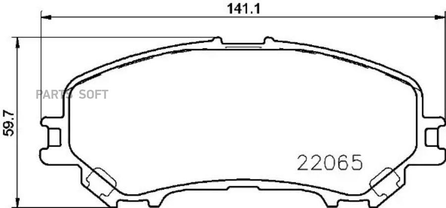 Колодки тормпер BREMBO P56100