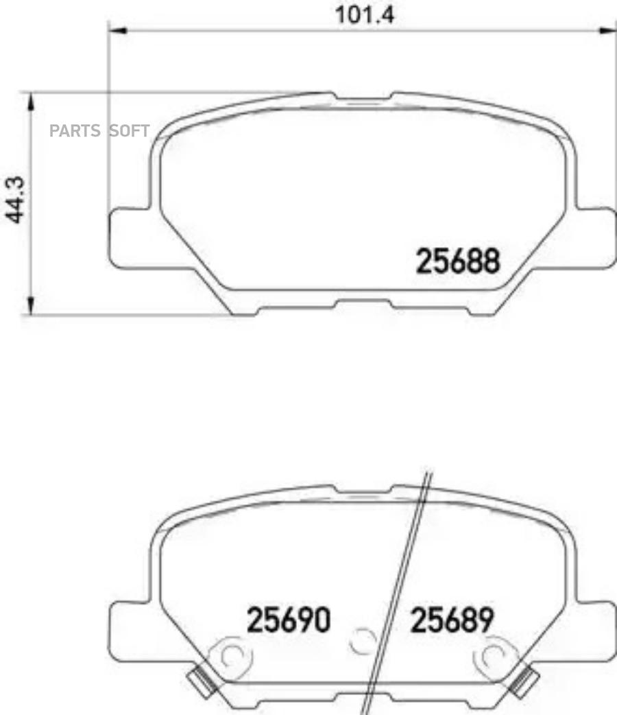 Колодки Тормозные P61111 Brembo арт P61111 BREMBO P61111