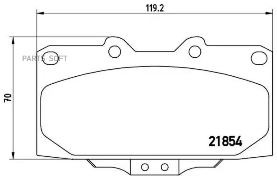 Колодки тормпер BREMBO P56034