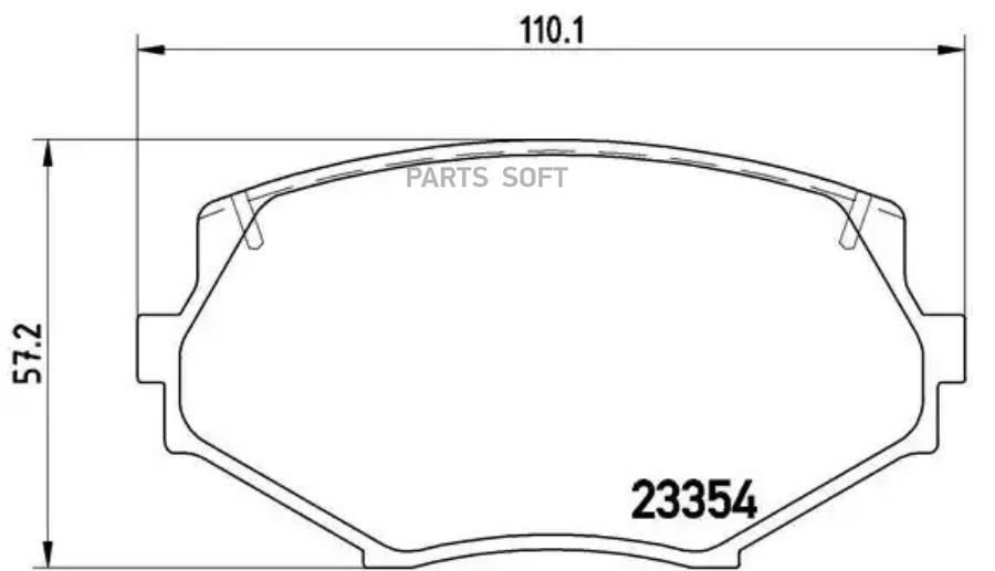 Комплект тормозных колодок дисковый тормоз BREMBO P49020