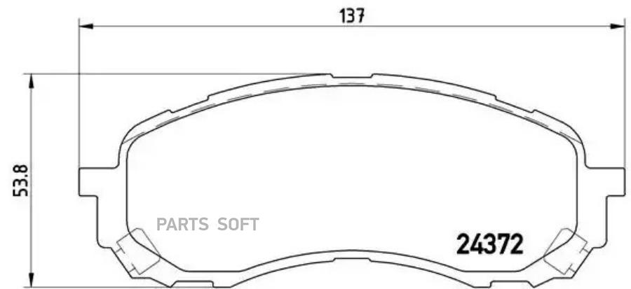 Колодки тормпер BREMBO P78015