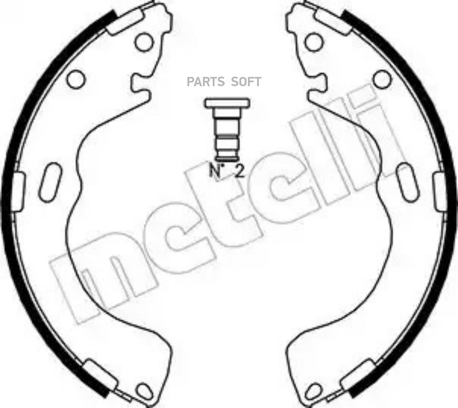 К-Т Бараб Тормоз Колодок Metelli арт 530216 METELLI 530216