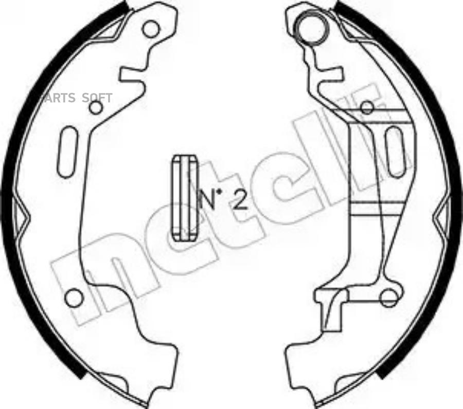 Комплект тормозных колодок METELLI 530314