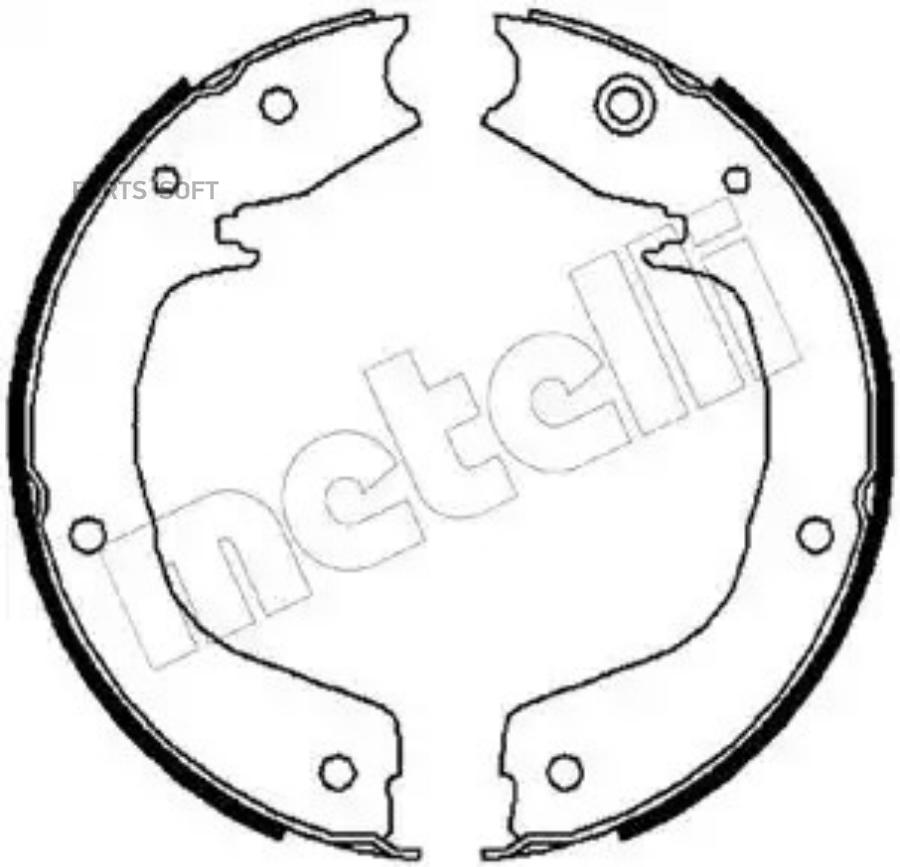 Комплект тормозных колодок стояночная тормозная система METELLI 530267