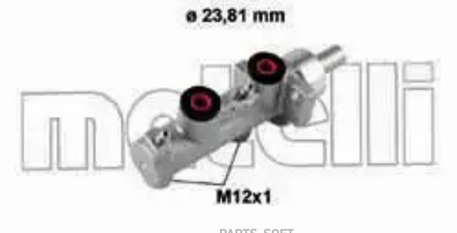 Главный тормозной цилиндр METELLI 050600