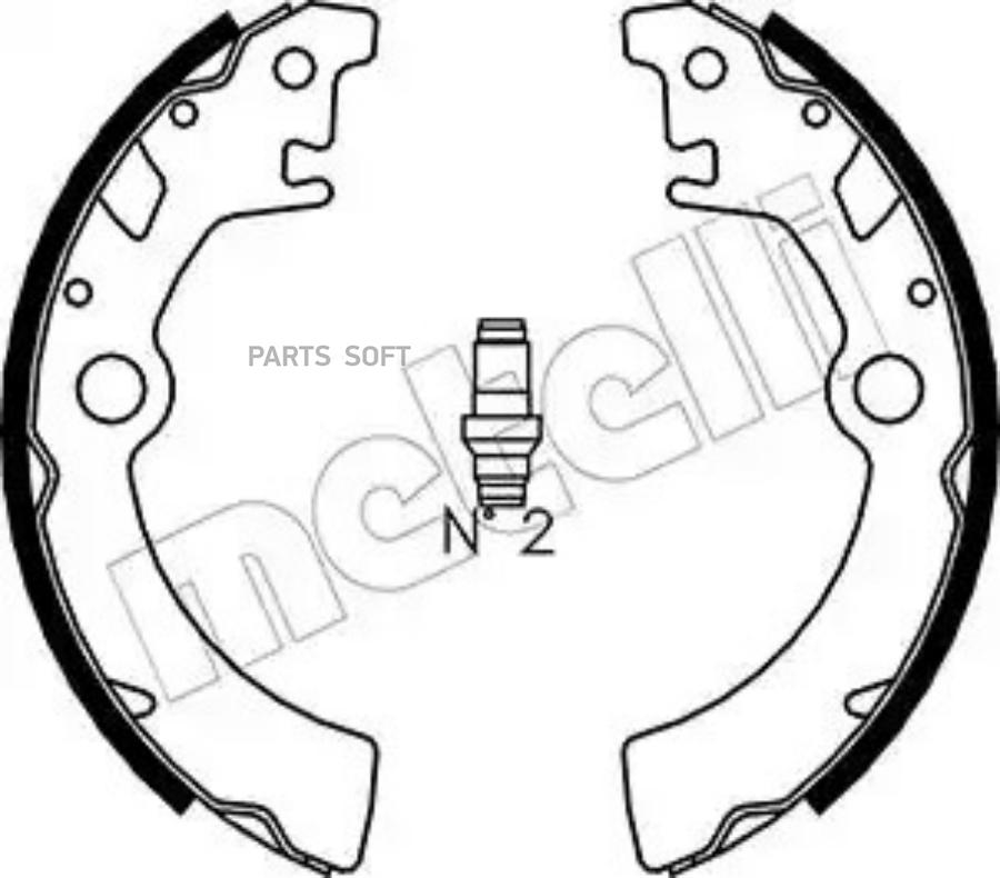 Комплект тормозных колодок METELLI 530400