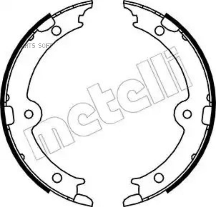 Комплект тормозных колодок стояночная тормозная система METELLI 530449