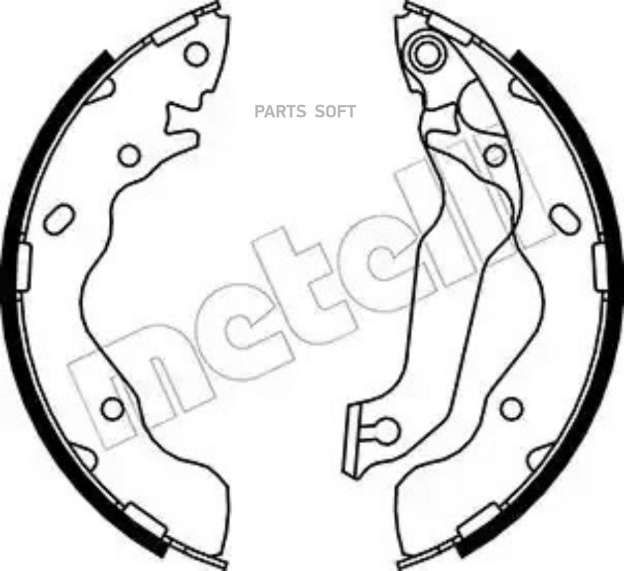 Комплект тормозных колодок METELLI 530176