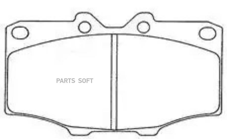 КОЛОДКИ ТОРМДИСК ADVICS AISIN A1N017