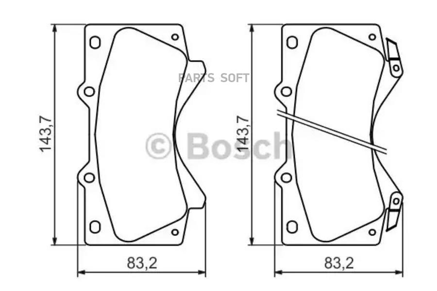 Колодки тормпер BOSCH 0986494449