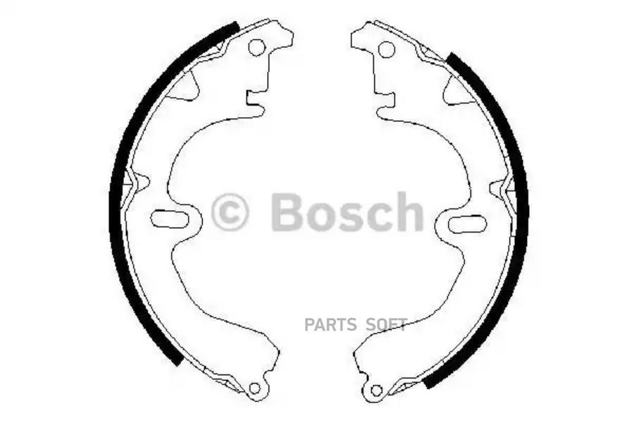 0 986 487 203_409700=392Sbs=108 100-Sx Колодки Барабанные Toyota Car BOSCH 0986487203