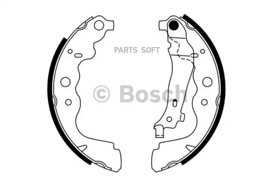 Комплект стояночных тормозных колодок BOSCH 0986487754