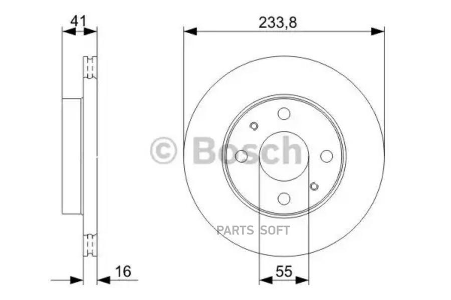 Тормозной диск BOSCH 0986479352