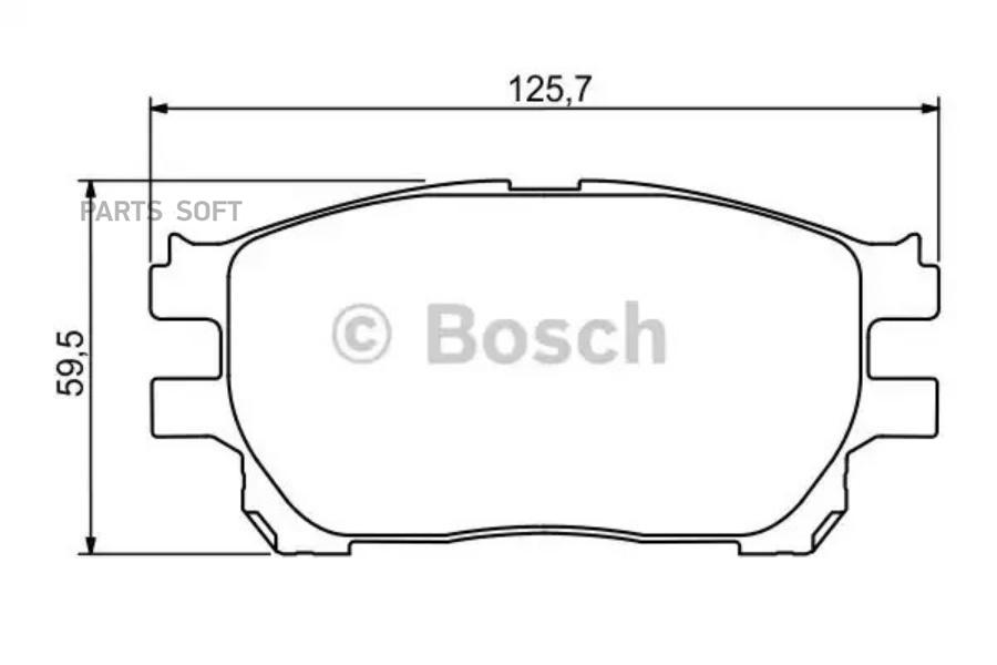 Колодки тормозные передние дисковые BOSCH 0986494212