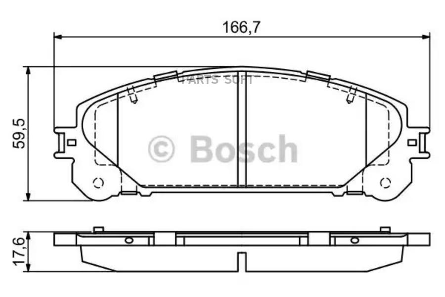 Колодки тормпер BOSCH 0986494686