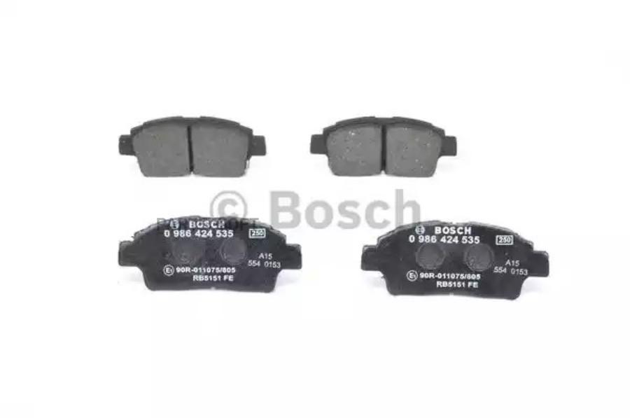 Комплект тормозных колодок дисковый тормоз BOSCH 0986424535