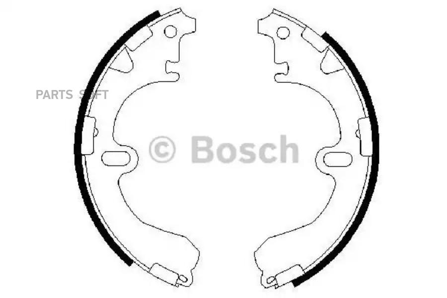 Колодки тормбараб BOSCH 0986487422