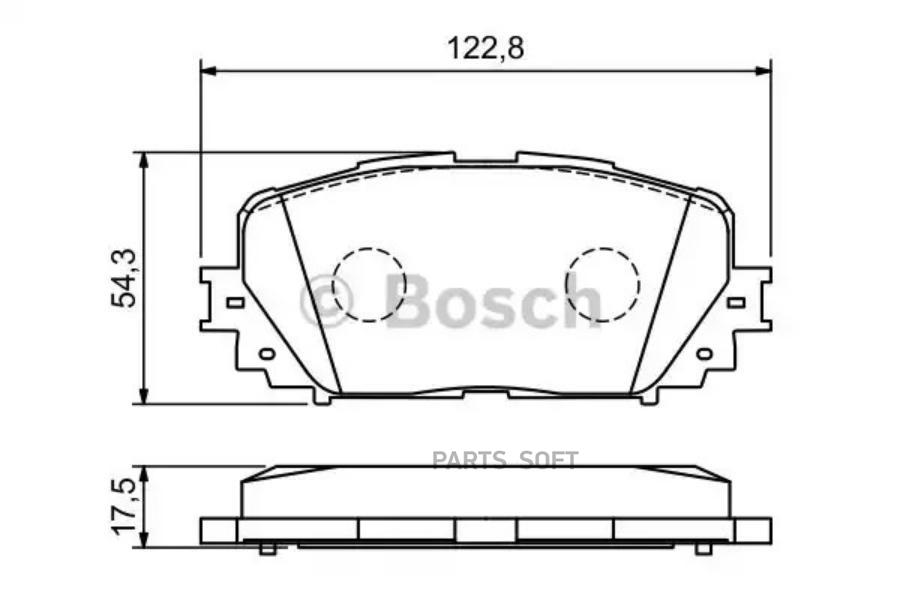 Комплект тормозных колодок дисковый тормоз BOSCH 0986494196