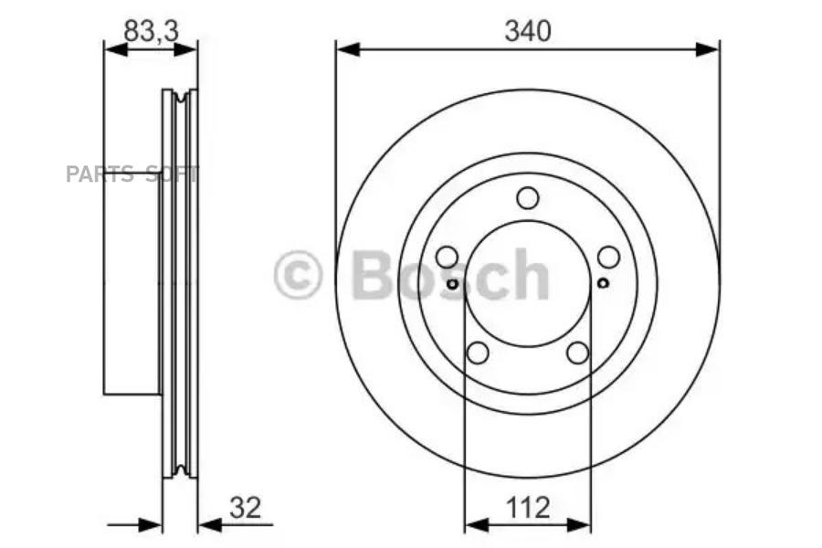 Тормозной диск BOSCH 0986479R29