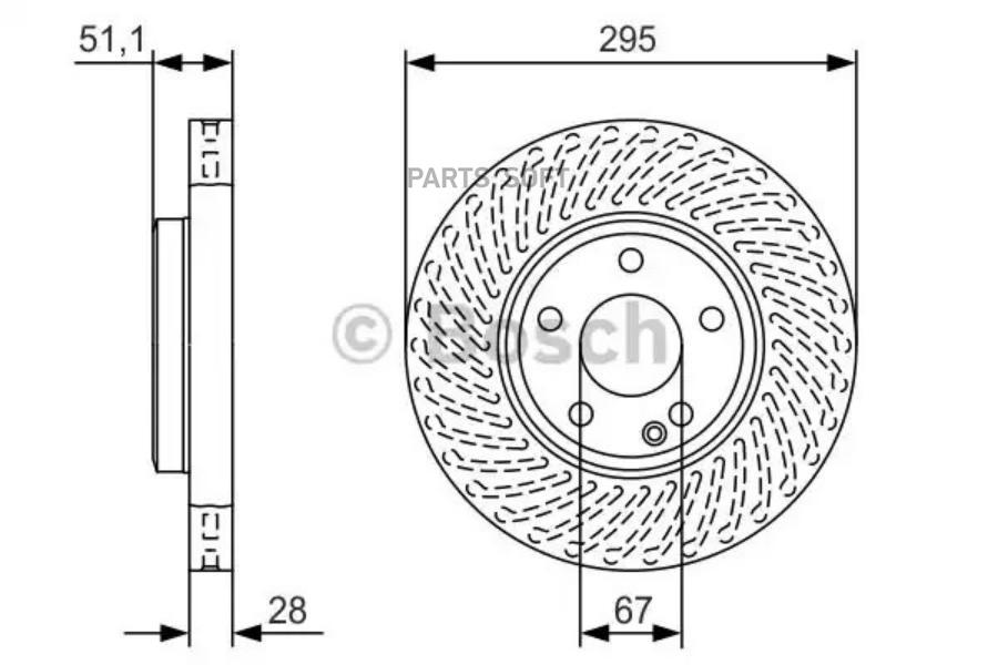 Тормозной диск BOSCH 0986479A58