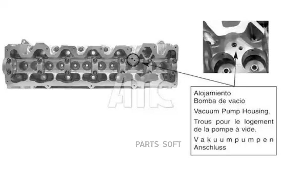 Cylinder head fits: NISSAN PATROL GR V 28D 0697-0500 AMC 908504