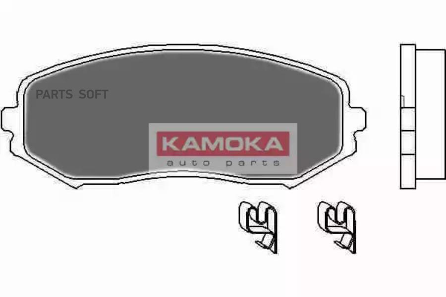 Комплект тормозных колодок дисковый тормоз KAMOKA JQ1018120