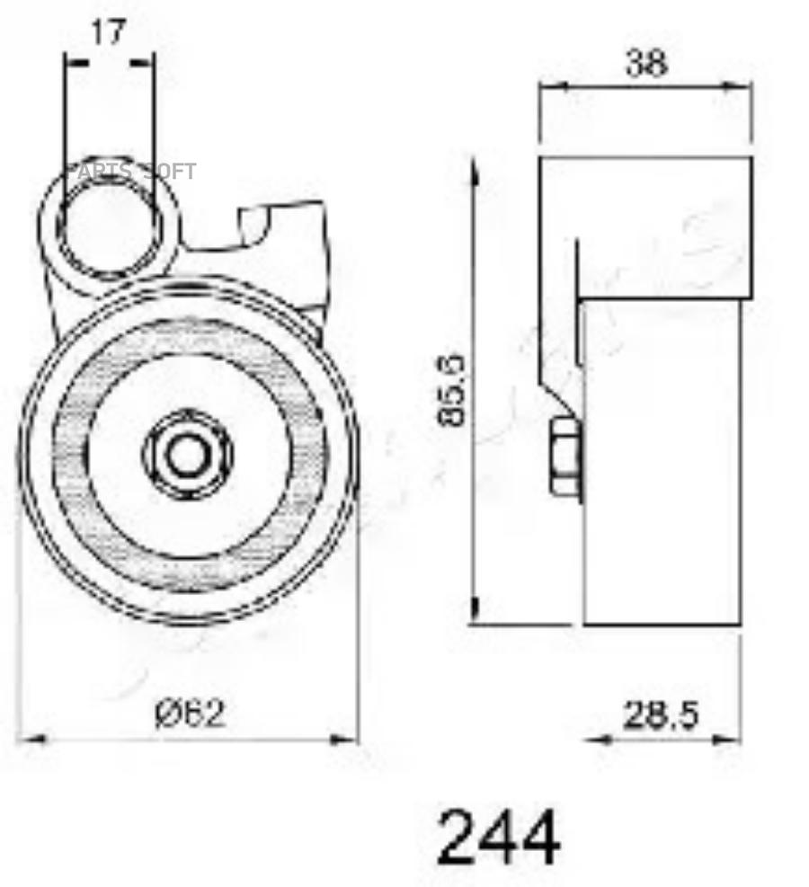 Ролик натяжной JAPANPARTS BE244