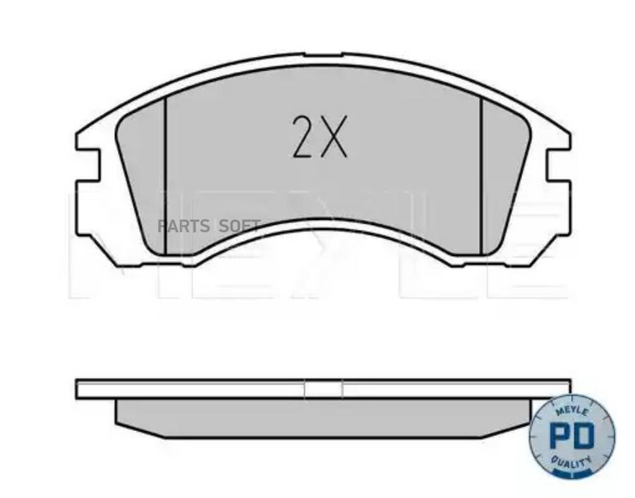 Колодки тормозные дисковые | перед | MEYLE 0252136315PD