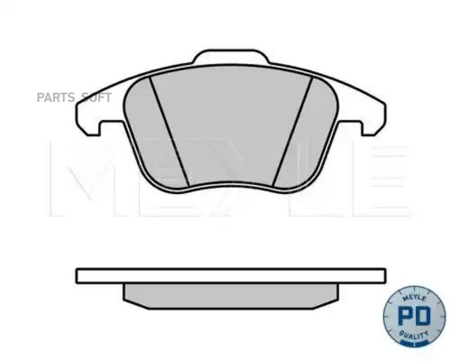 КОЛОДКИ ТОРМОЗНЫЕ AUDI A4/A5 07- ПЕРЕДС ДАТЧИКОМ MEYLE 0252470520PD