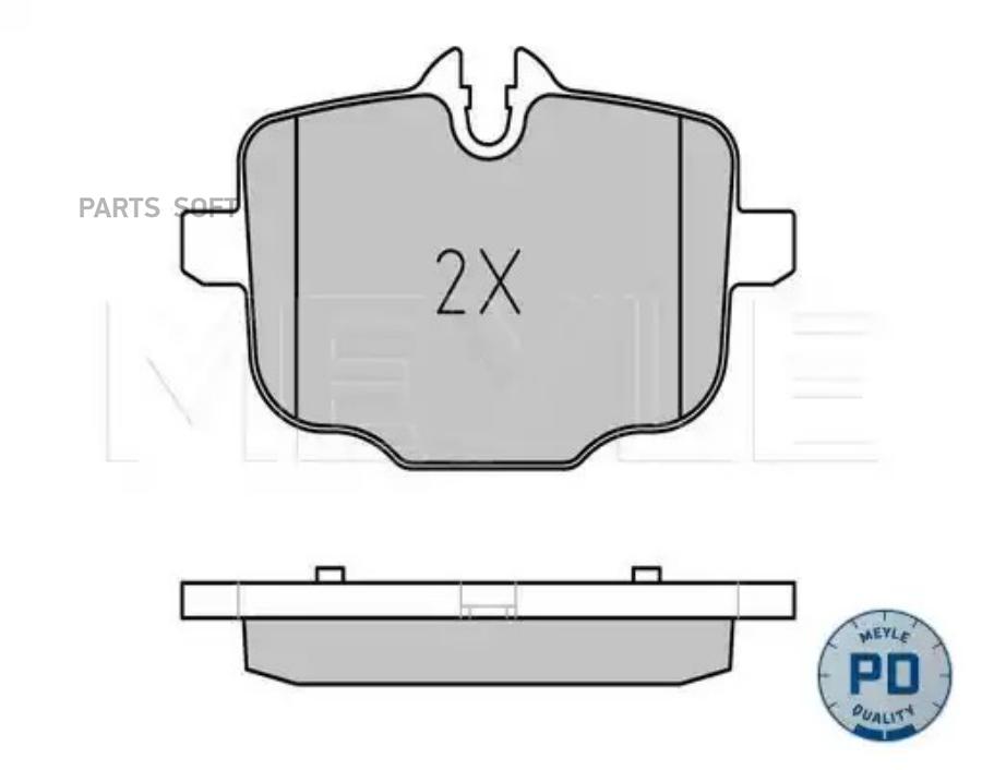 Колодки тормзад (WVA 24703 180mm) /PLATINUM PA MEYLE 0252470318PD