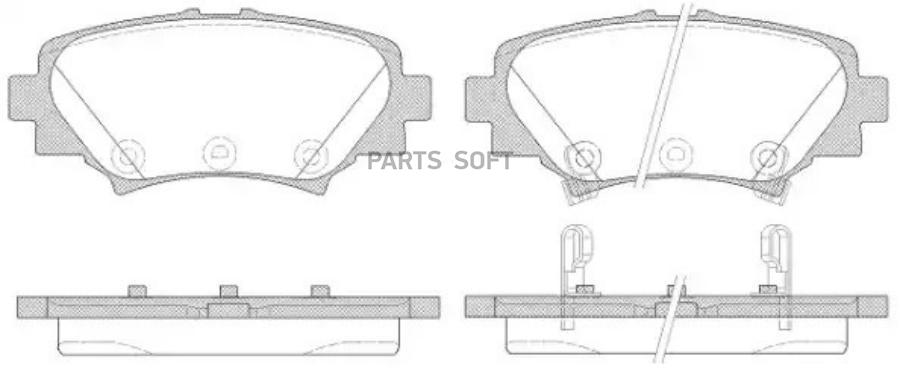 1570 02_колодки дисковые з Mazda 3 15/20/22D 13 REMSA 157002